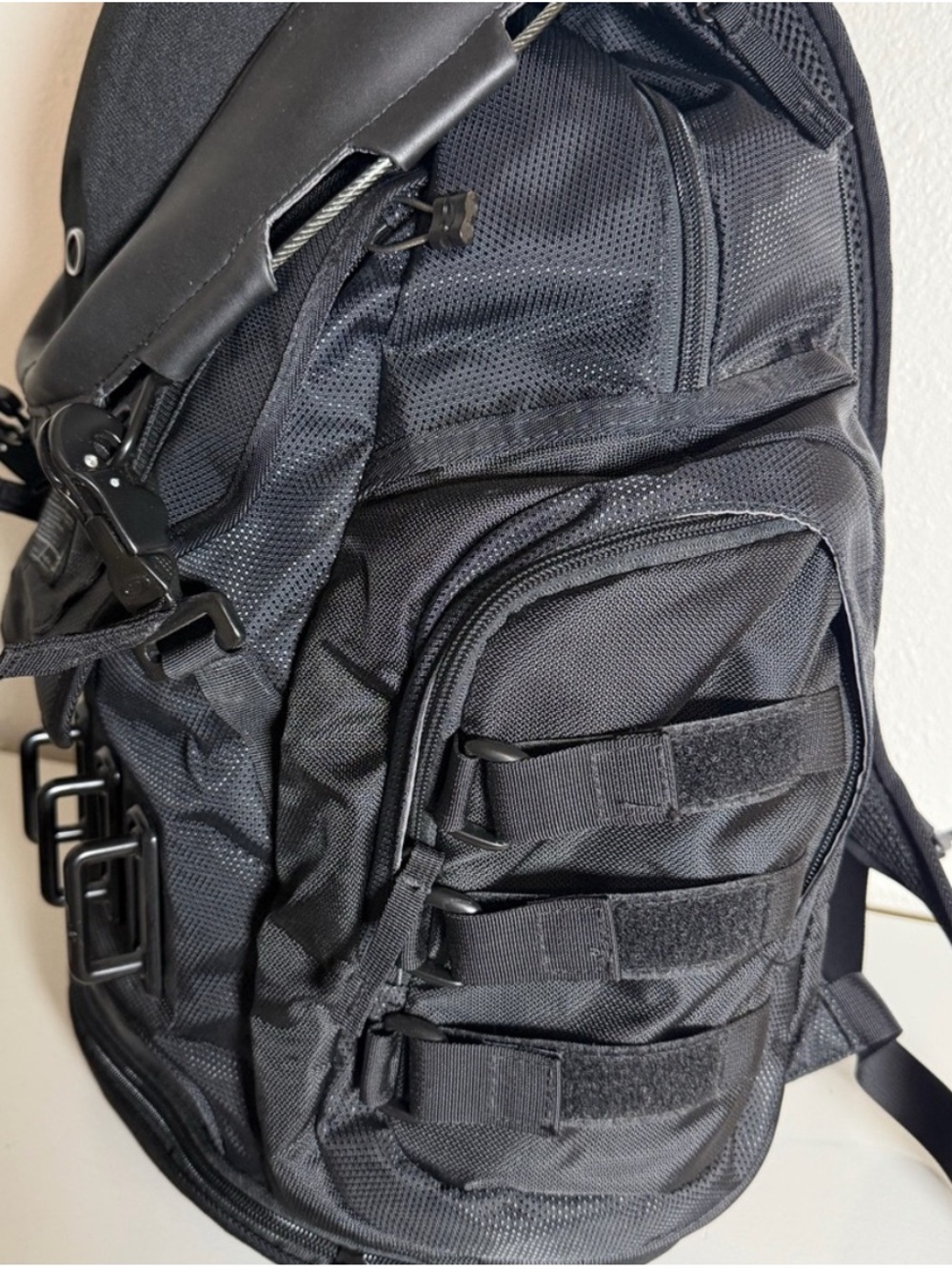Oakley Kitchen Sink Black Tactical Field Gear Backpack - Logo Patch Detail - Picture 6 of 10